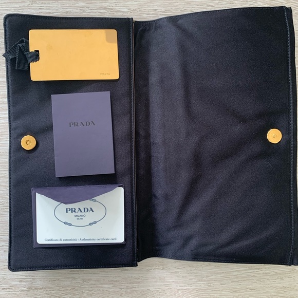 Prada Raso Flap Clutch - Picture 3 of 3